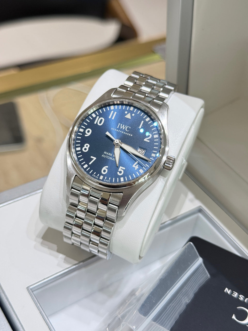 IWC IW327016 Pilot Mark XVIII Le Petit Prince blue steel, 2019 full set
