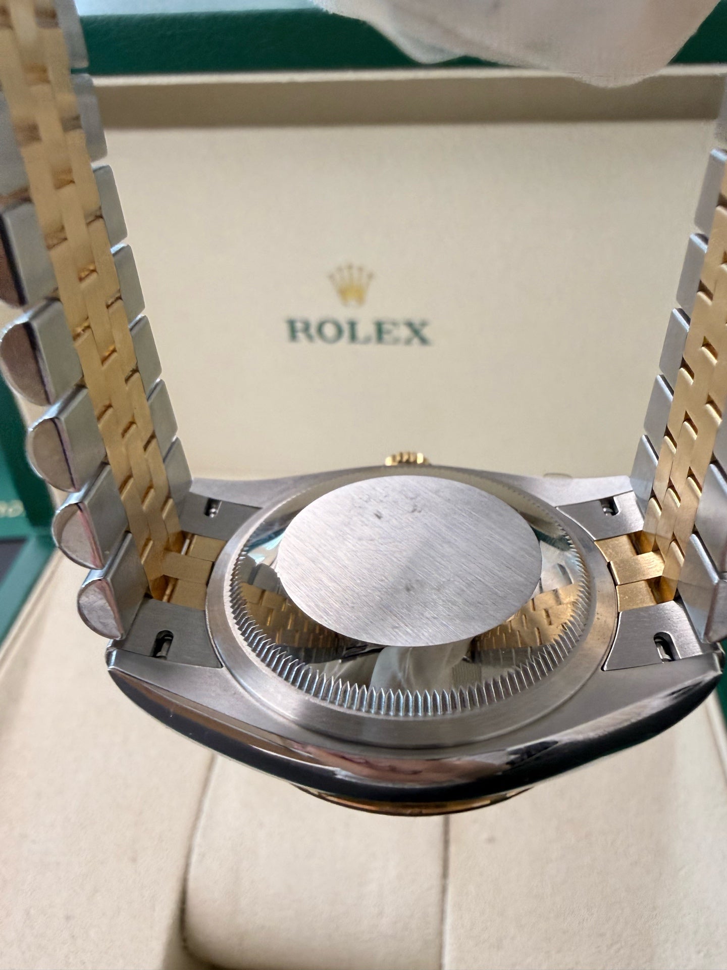 Rolex Datejust Ref. M126233-0025 automatic winding two tone oystersteel and yellow gold 36mm watch only