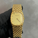 Vintage Audemars Piguet yellow gold Cobra early version with diamond-set hands and markers