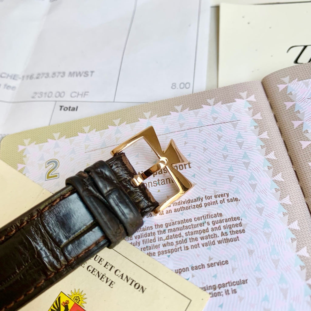 Vacheron Constantin Traditionnelle 83020 18k rose gold 2018 warranty card and receipt