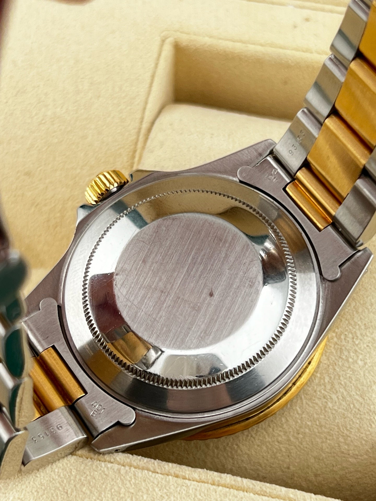 Rolex Ref. 16803 submariner 18k yellow gold 40mm date display mint condition watch only