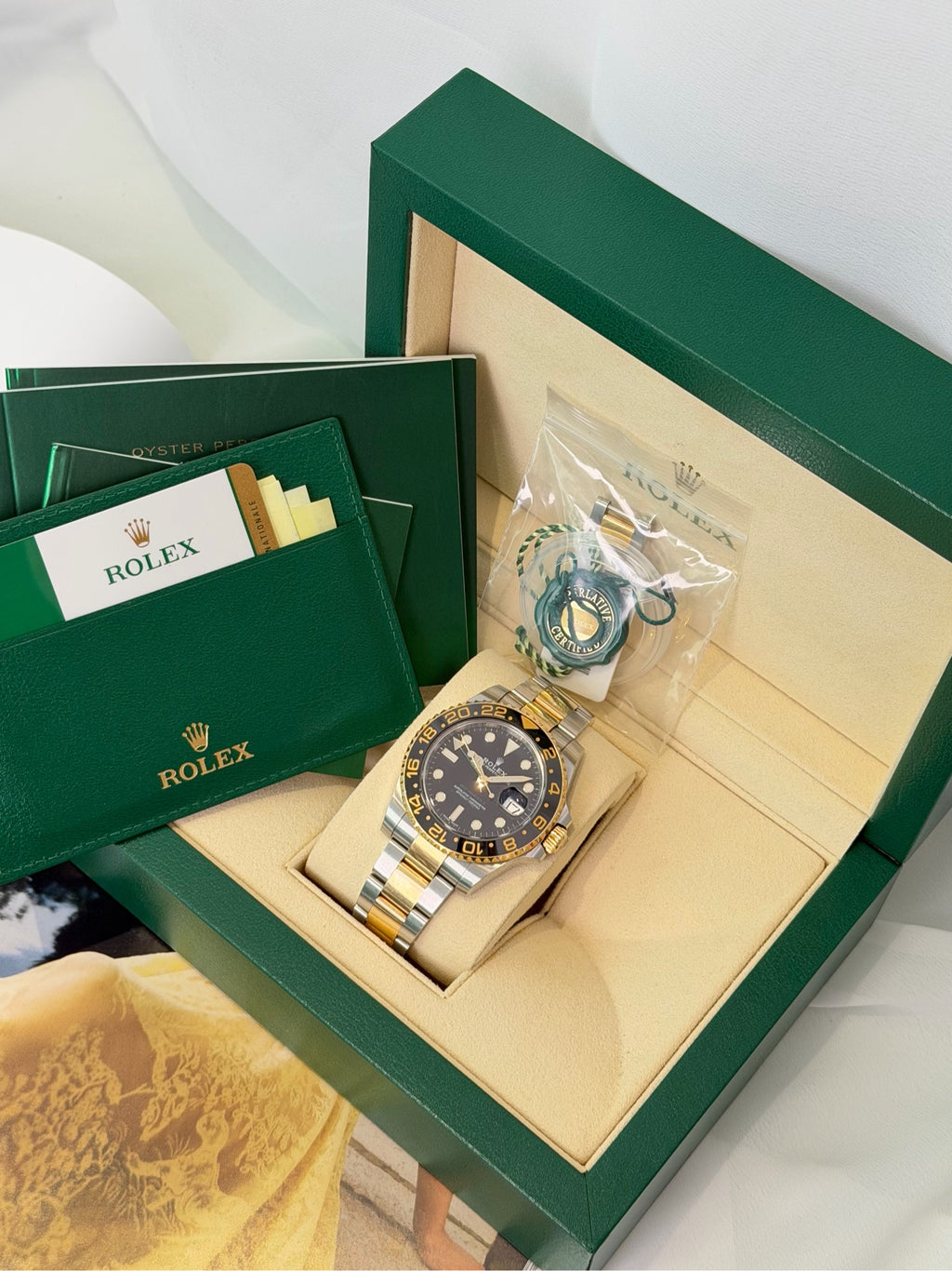 Rolex GMT-Master II 116713LN 2018 full set full links