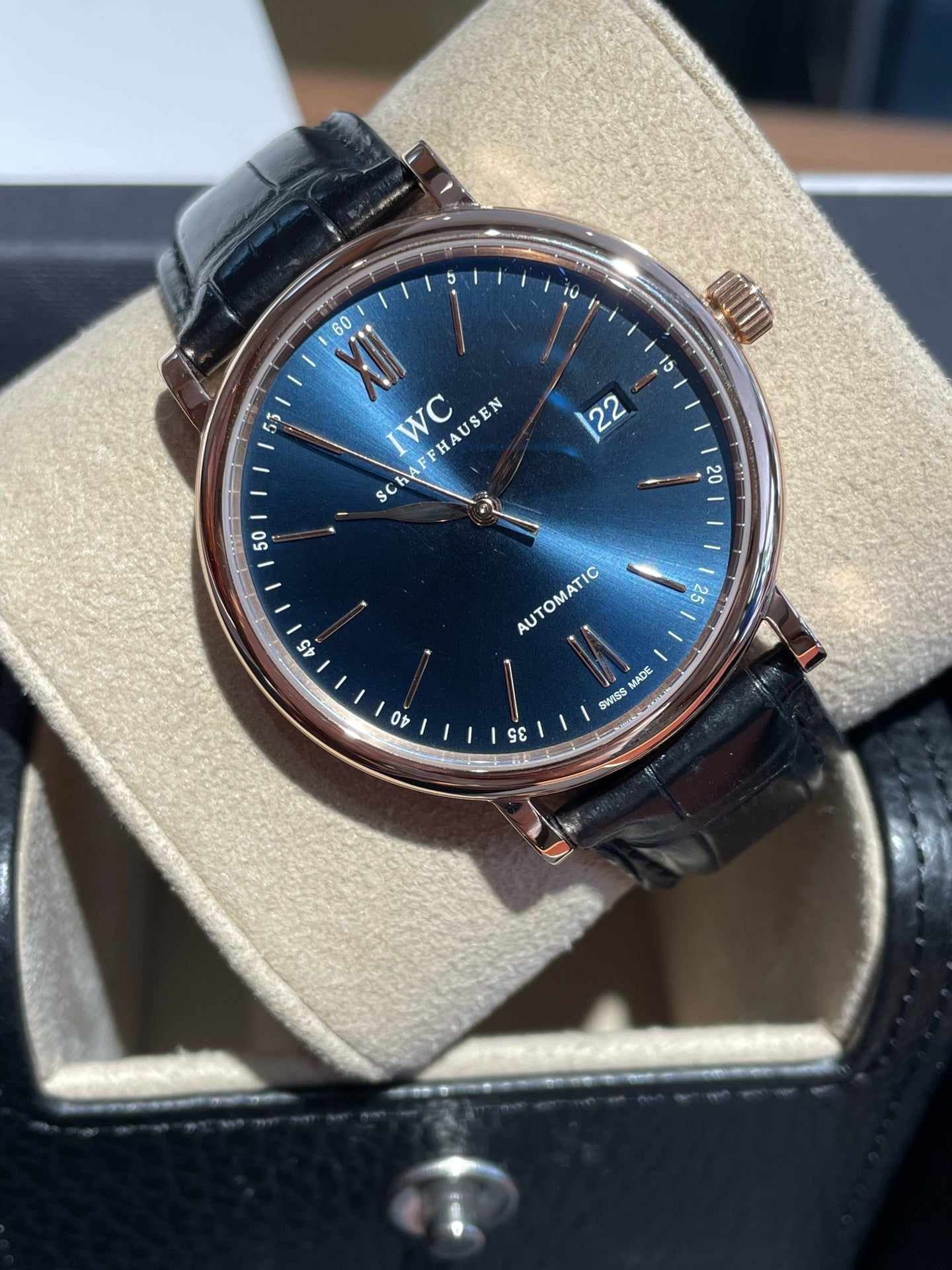 IWC Portofino IW356522 automatic 40mm 2022 warranty extended to 2030 watch only