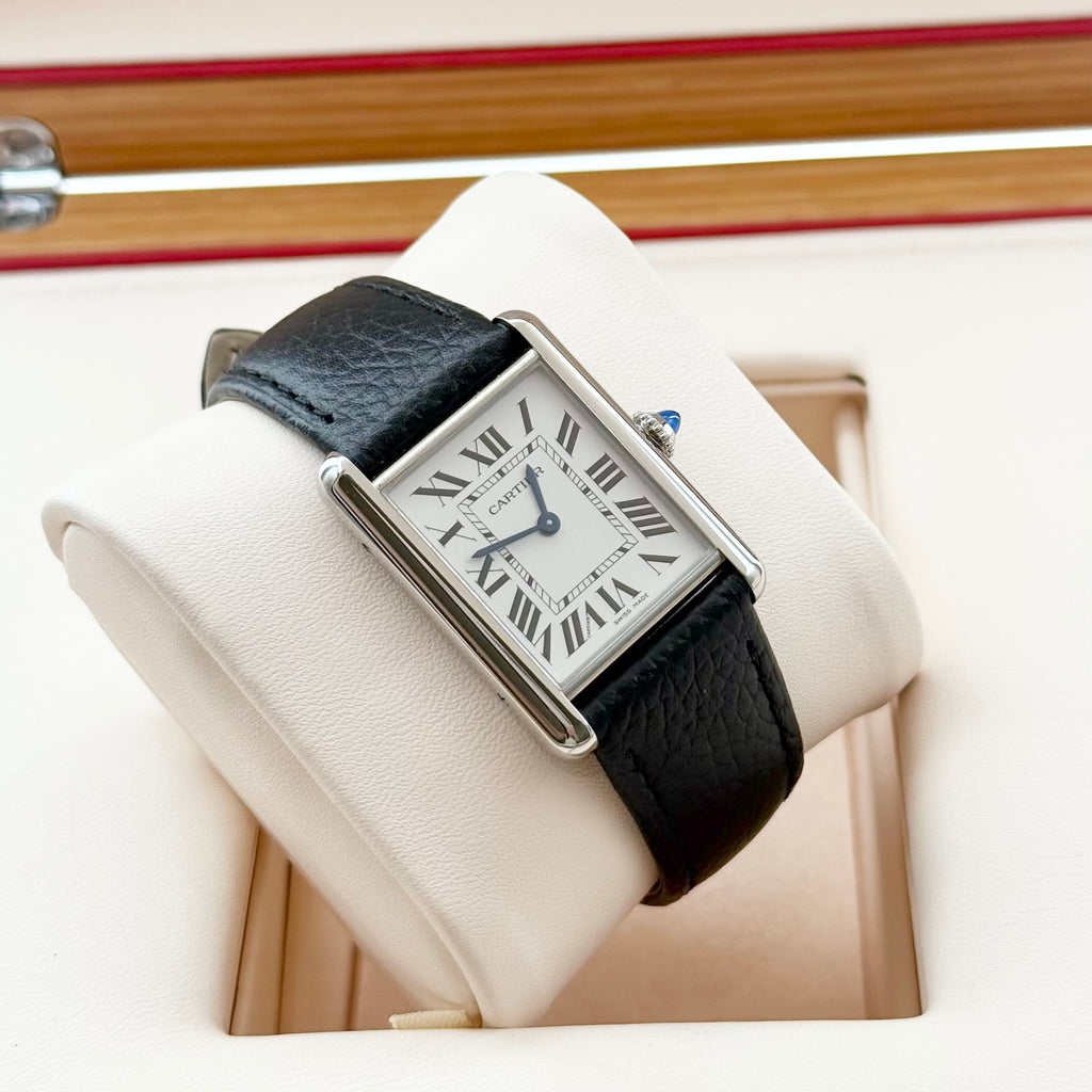 Cartier Tank Must SolarBeat™ WSTA0120 quartz 33.7 x 25.5 full set 2025 extended warranty until 2033