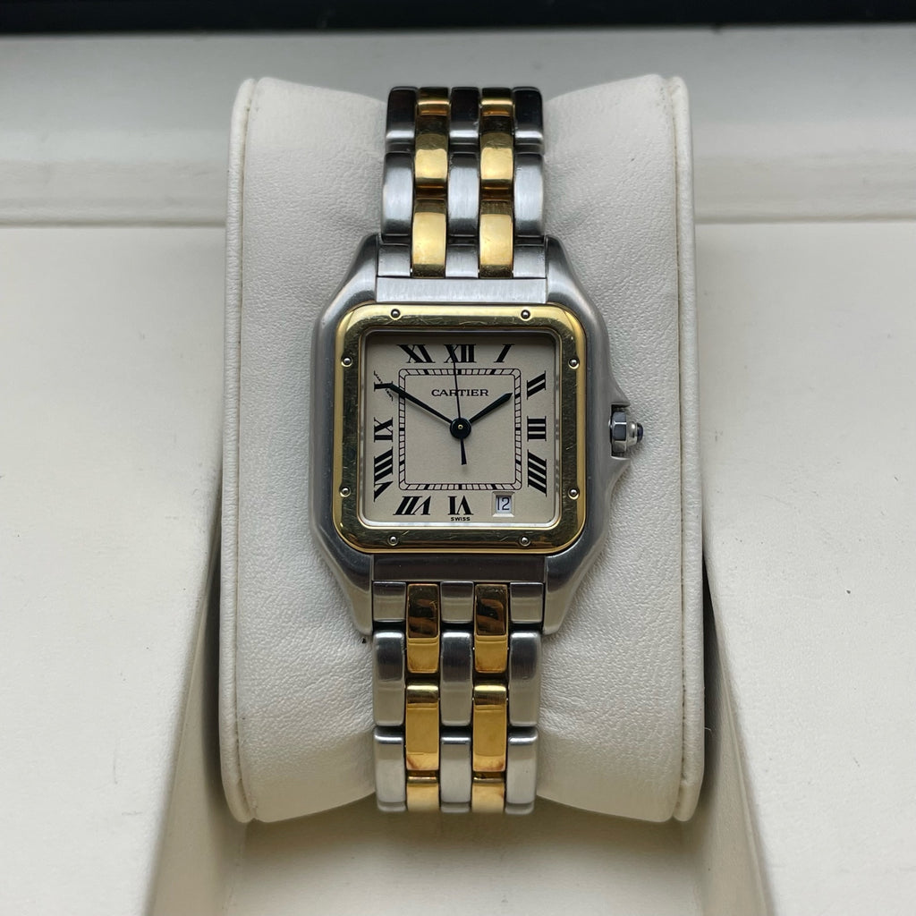 Cartier Santos Panthere vintage quartz watch 26.7mmX26.7mm fits wrist 162mm watch only