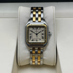Cartier Santos Panthere vintage quartz watch 26.7mmX26.7mm fits wrist 162mm watch only