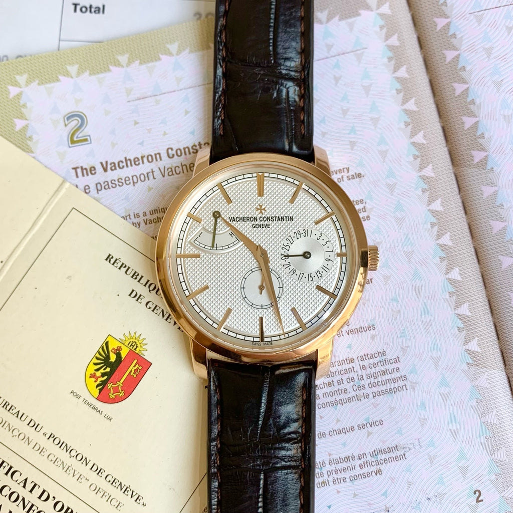 Vacheron Constantin Traditionnelle 83020 18k rose gold 2018 warranty card and receipt
