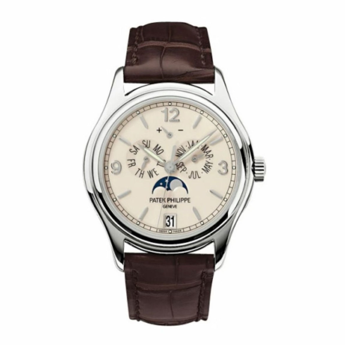 Patek Philippe Complications Ref. 5146G-001 automatic mechanical 18k white gold 39mm 2015 full set