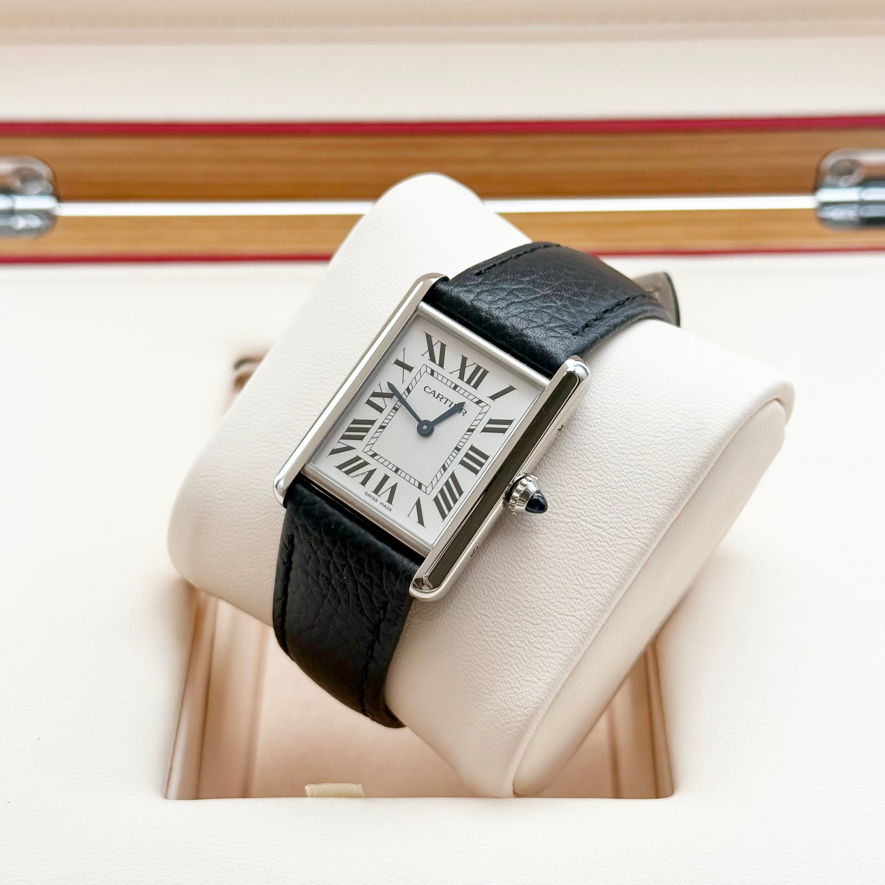 Cartier Tank Must SolarBeat™ WSTA0120 quartz 33.7 x 25.5 full set 2025 extended warranty until 2033