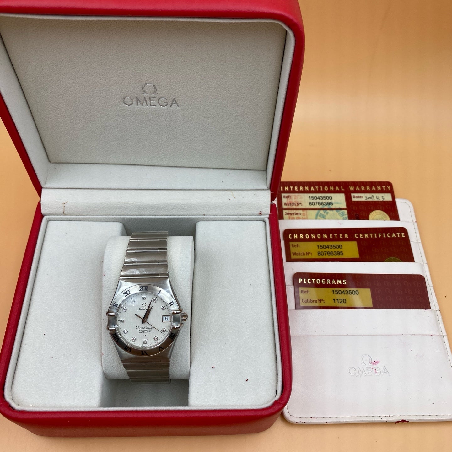 Omega Constellation 1504.35.00 full set unworn 2009