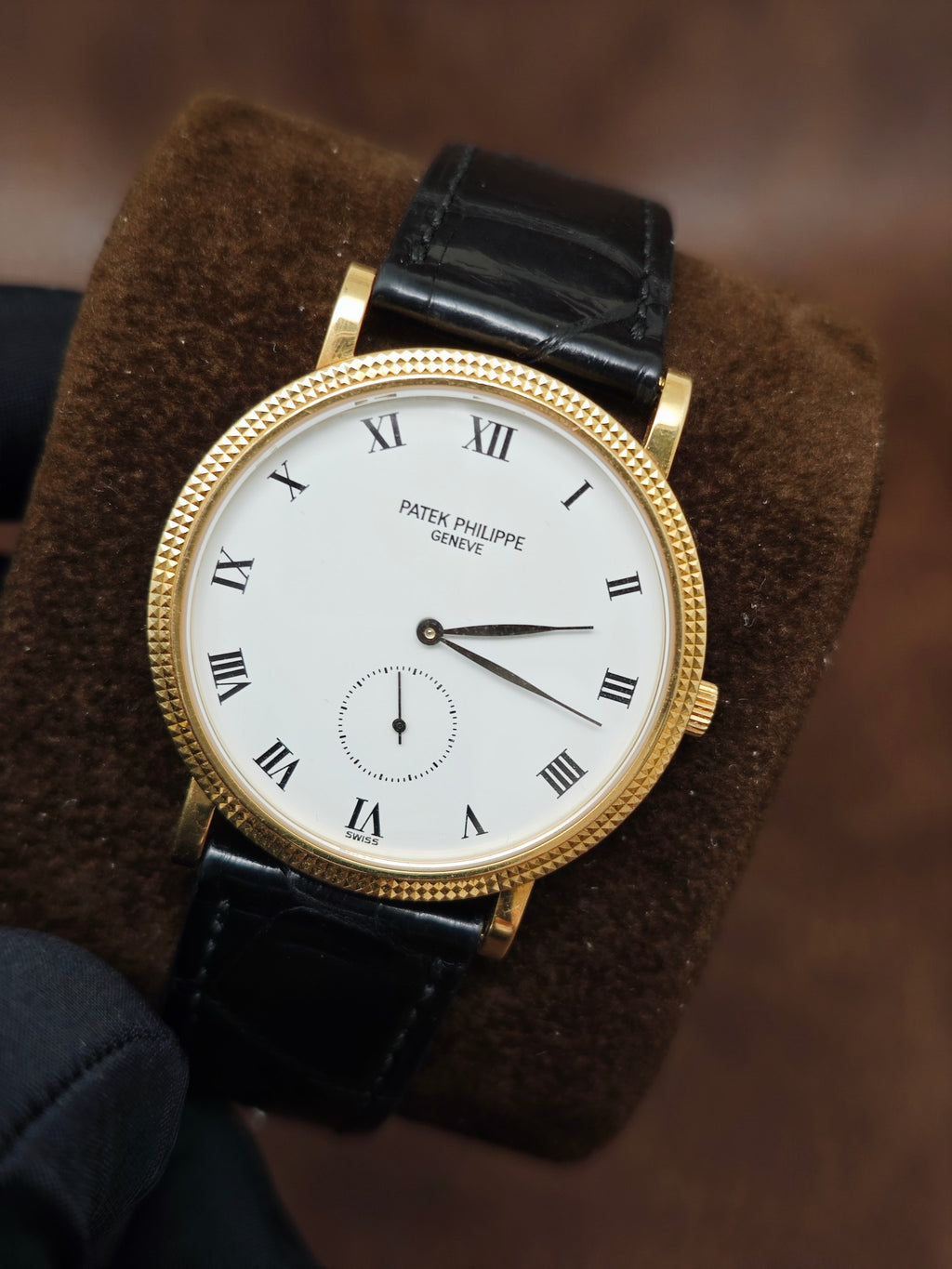 Patek Philippe 3919J Calatrava vintage small seconds yellow gold 33mm watch only
