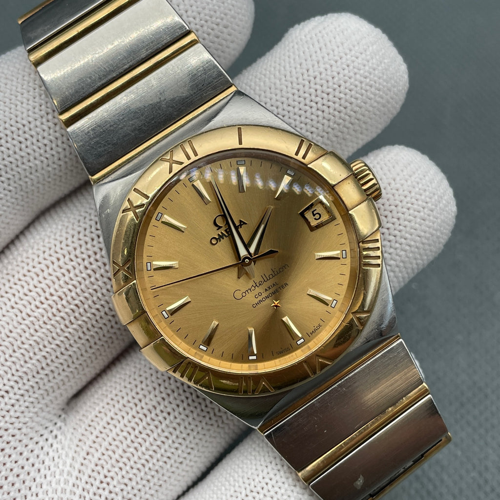 Omega Constellation 123.20.38.21.08.001 automatic stainless steel 18k yellow gold two tone watch only
