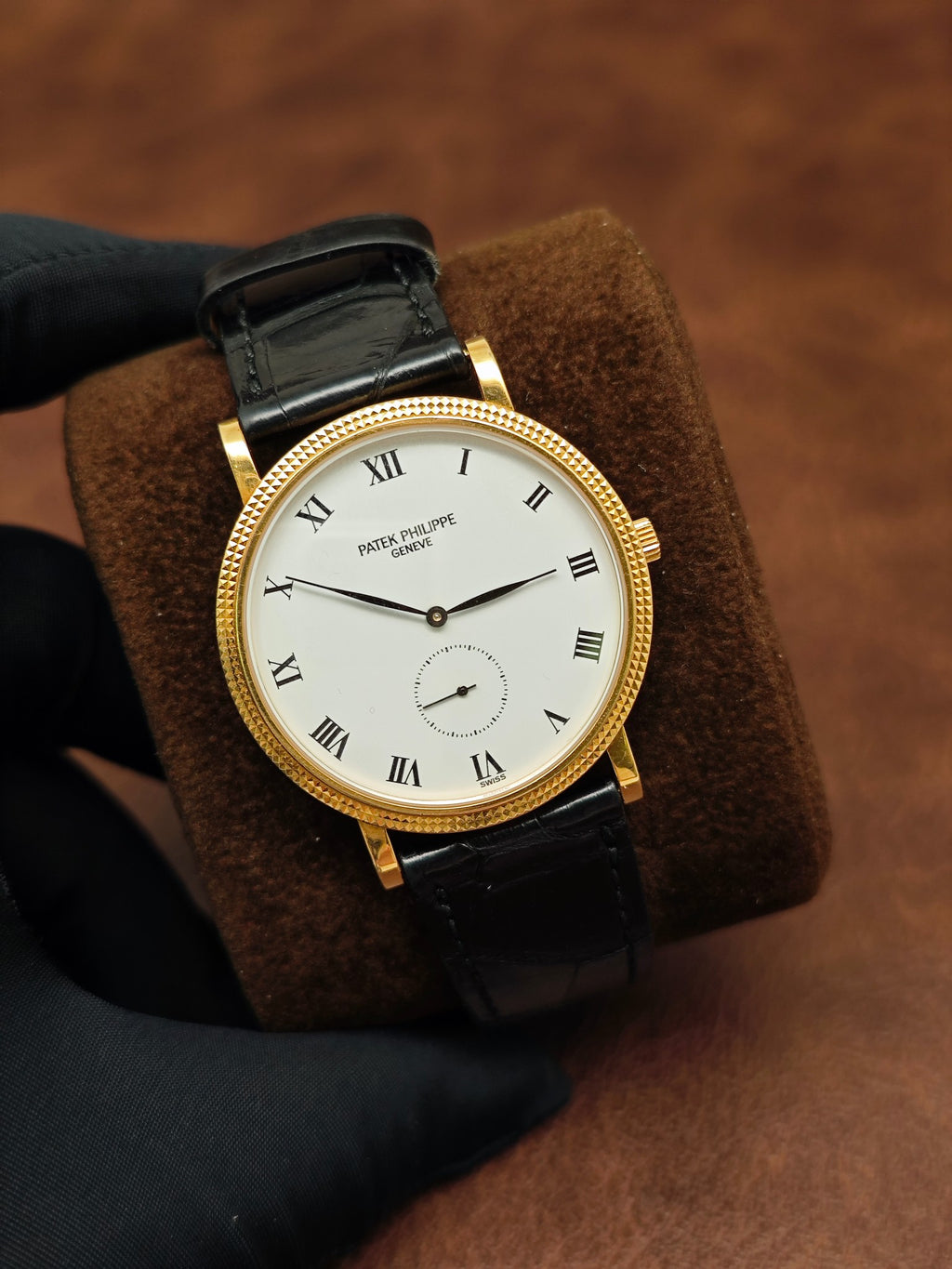 Patek Philippe 3919J Calatrava vintage small seconds yellow gold 33mm watch only