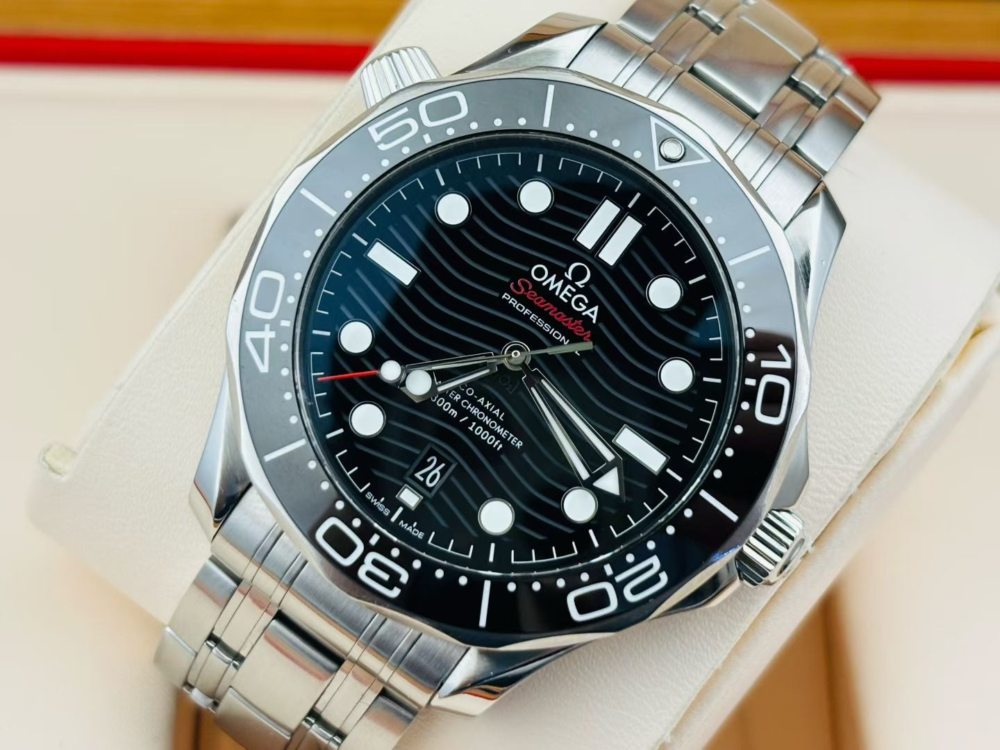 Omega Seamaster 210.30.42.20.01.001 warranty card dated 2023