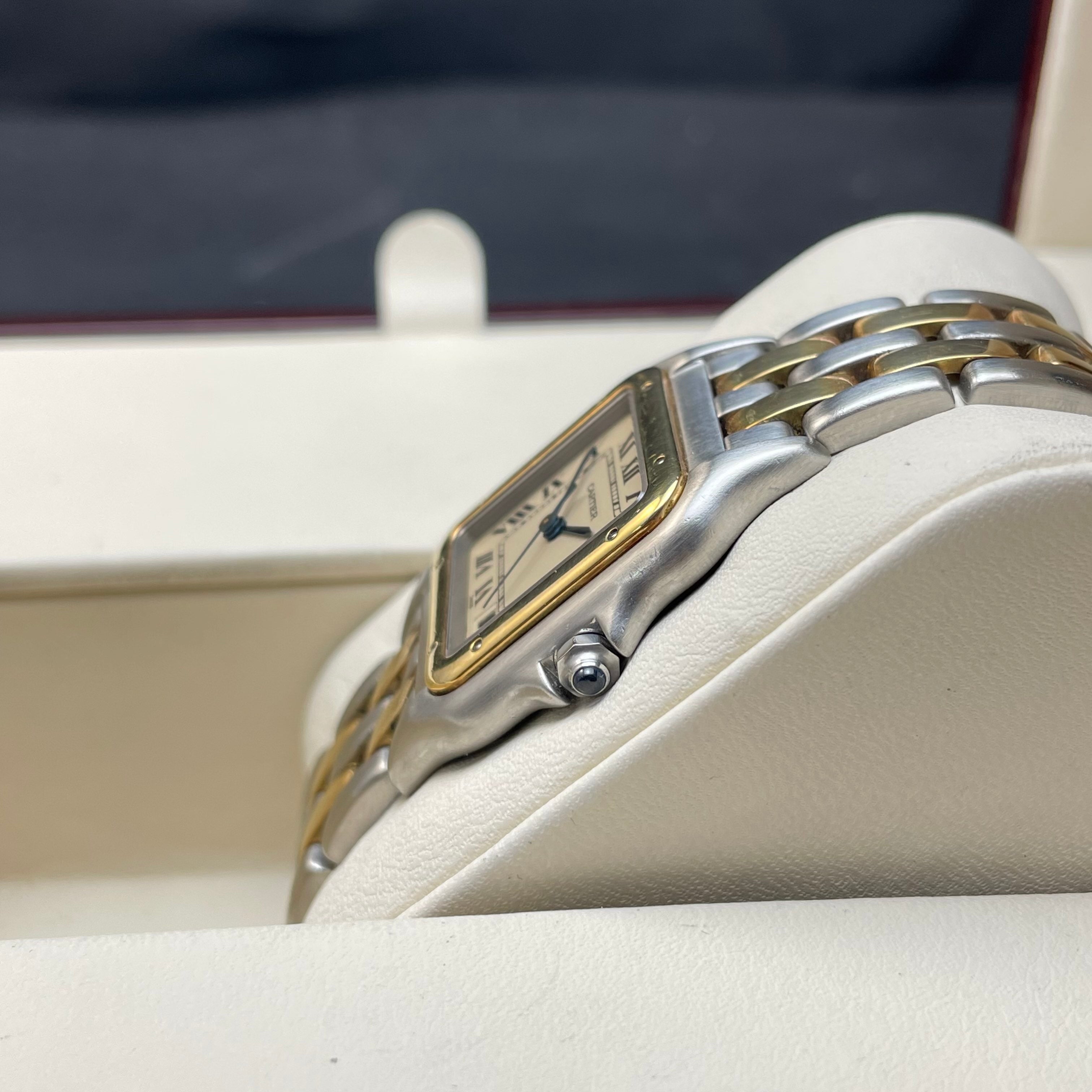 Cartier Santos Panthere vintage quartz watch 26.7mmX26.7mm fits wrist 162mm watch only