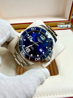 Longines HydroConquest L3.782.4.96.6 automatic movement stainless steel ceramic 43mm 2025 full set