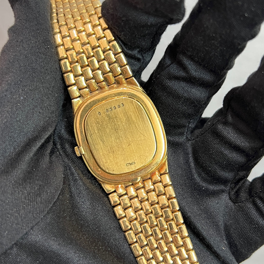 Vintage Audemars Piguet yellow gold Cobra early version with diamond-set hands and markers