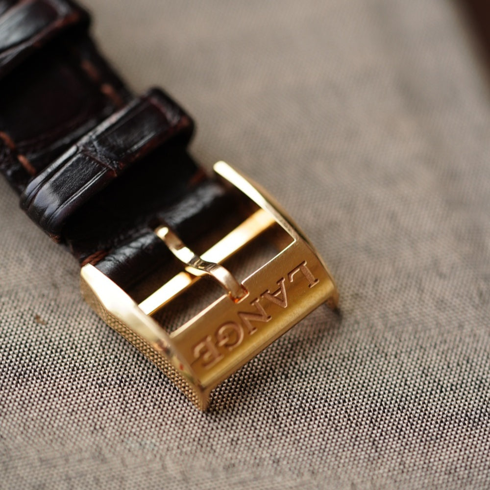 A. Lange & Söhne Saxonia Ref. 386.032 automatic mechanical men watch 18k rose gold watch only