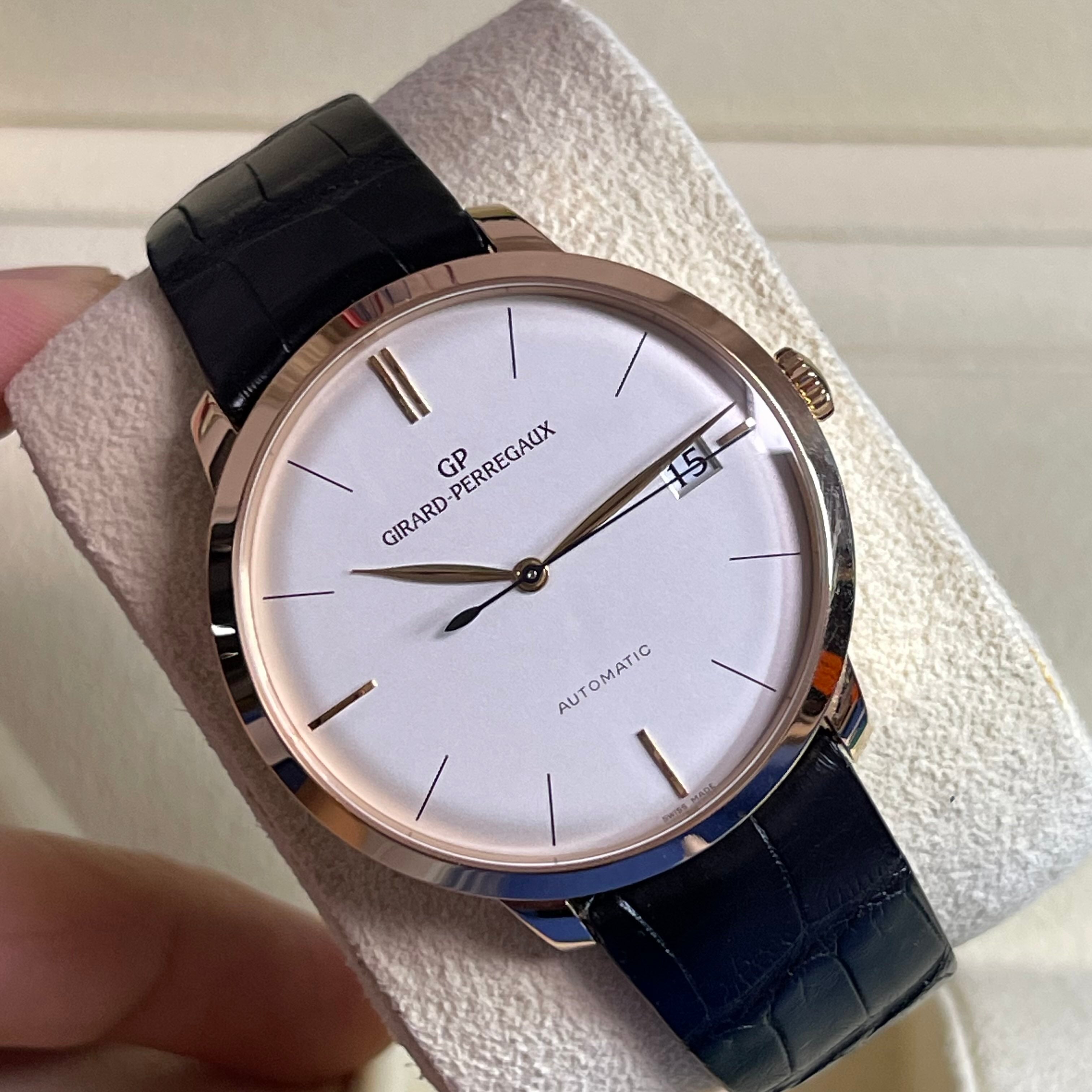 Girard-Perregaux 1966 49527-52-131-BK6A rose gold 41mm full set