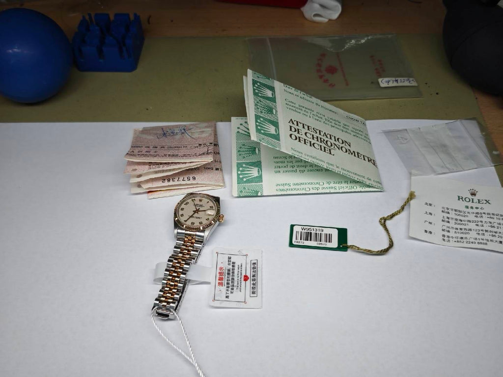 Rolex 68273 original dial paper card 1998 B6875