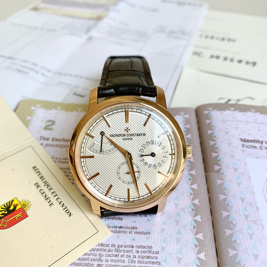 Vacheron Constantin Traditionnelle 83020 18k rose gold 2018 warranty card and receipt