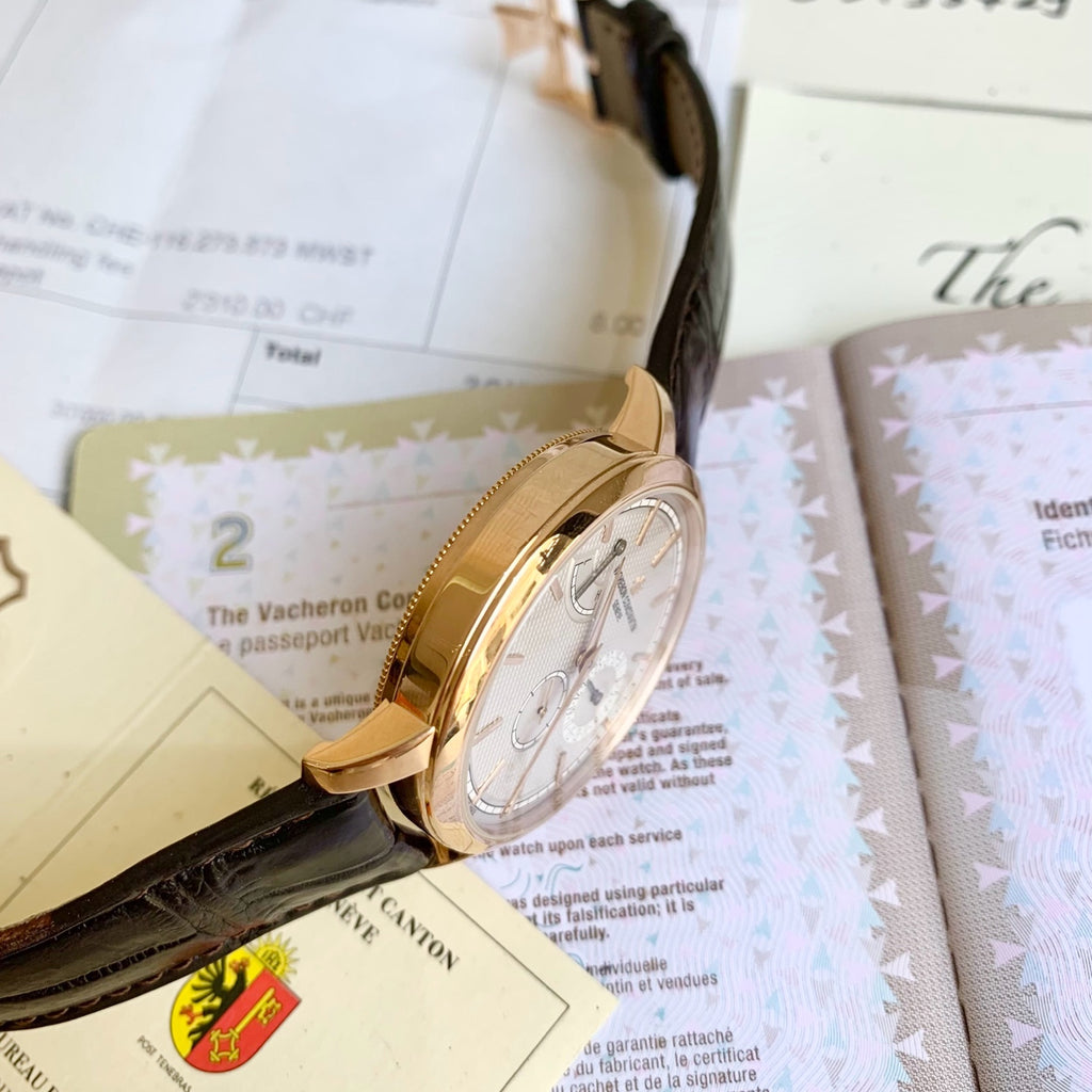 Vacheron Constantin Traditionnelle 83020 18k rose gold 2018 warranty card and receipt