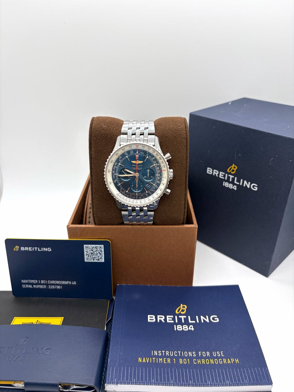 Breitling Navitimer AB0127211C2X1 2020 full set accessories as shown in pictures
