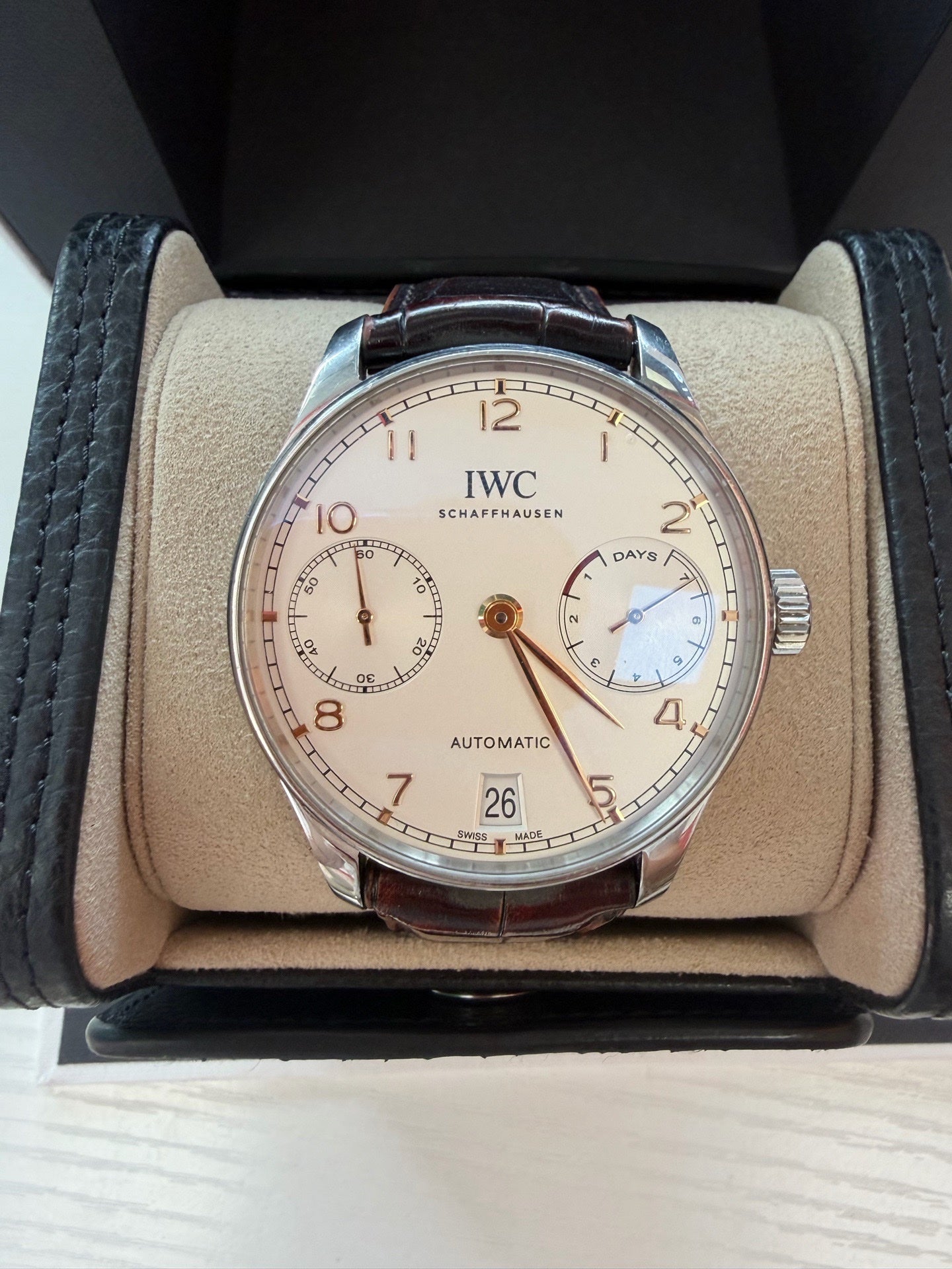 IWC Portugieser IW500704 full set 2022 with invoice 8 years extended warranty
