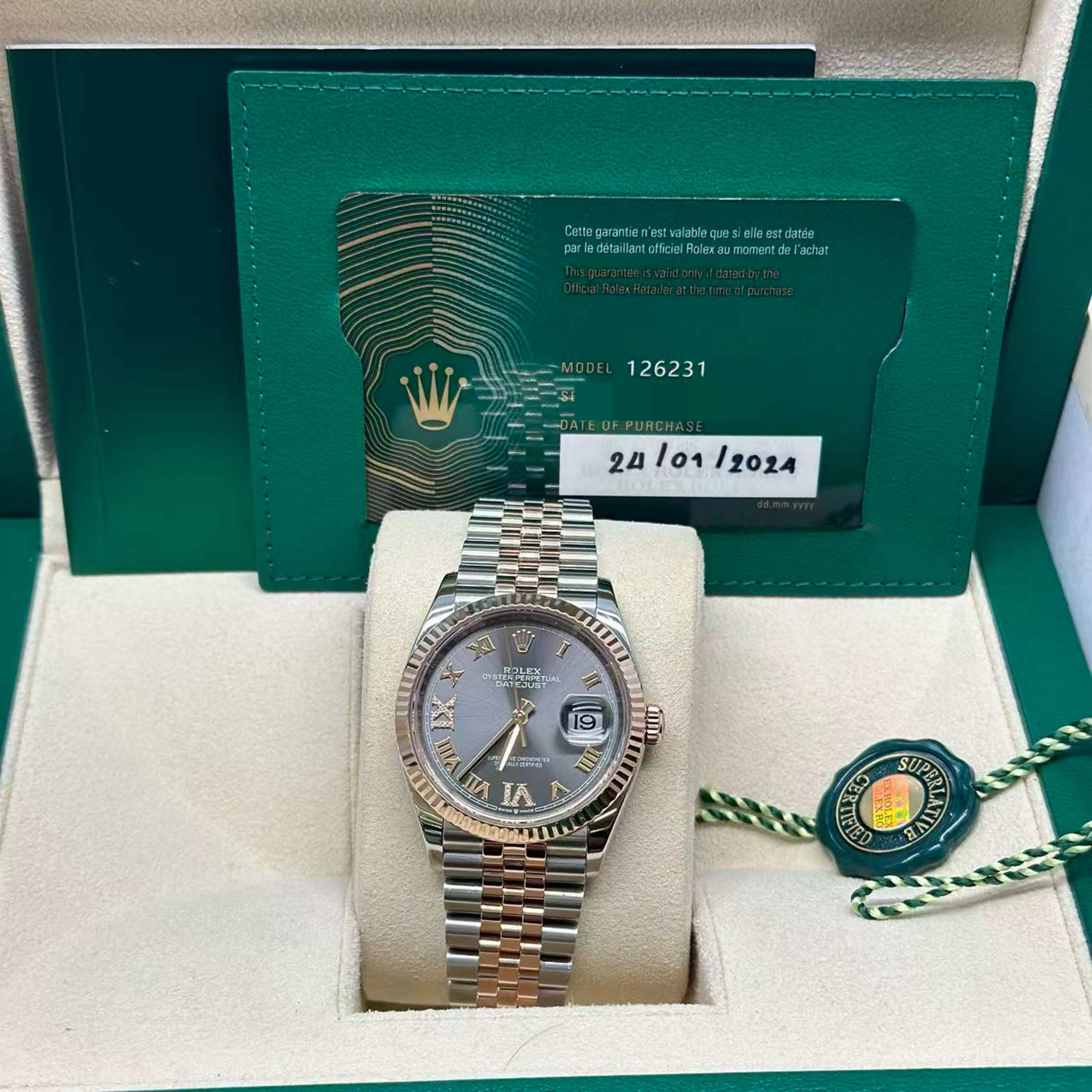 Rolex Datejust m126231-0023 2024 full set full links