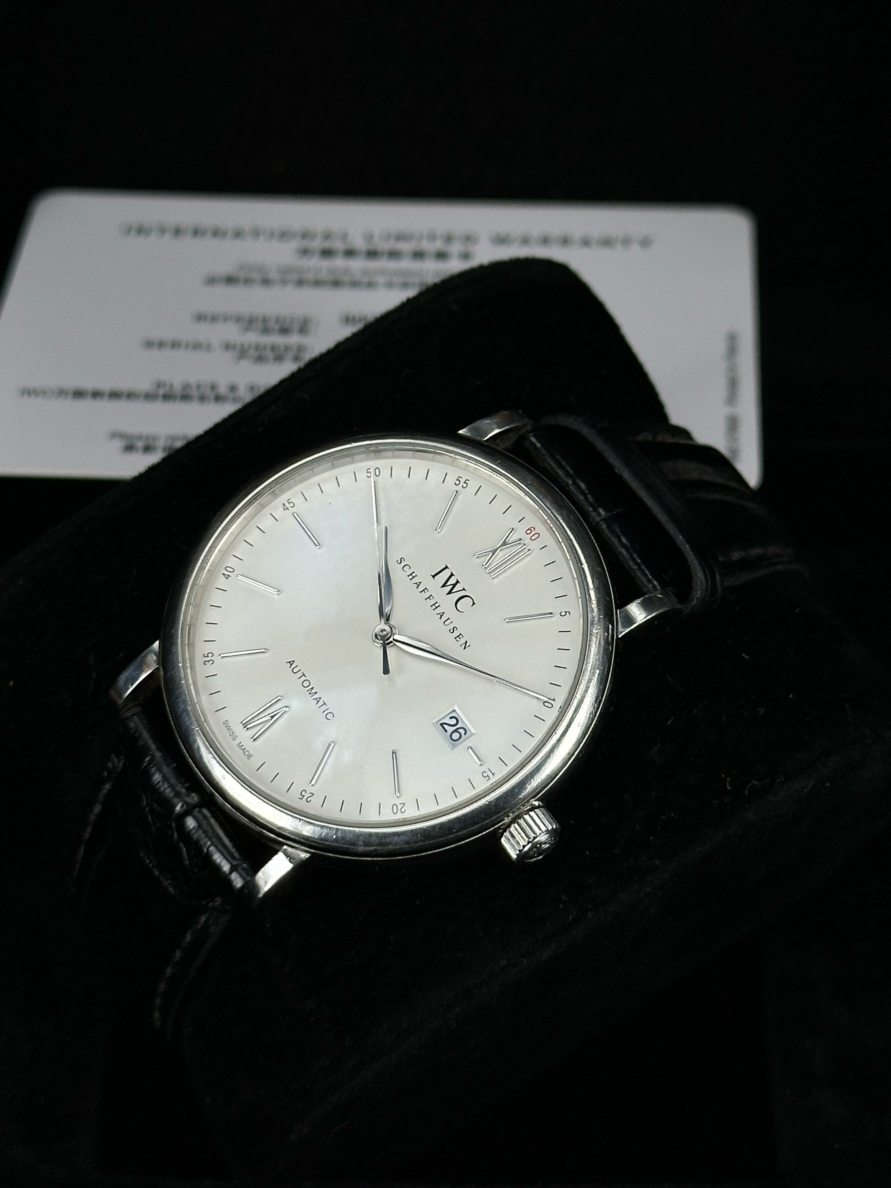 IWC Portofino IW356501, 2019, card only no box