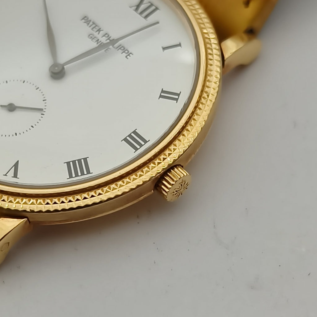 PATEK PHILIPPE Calatrava 3919J-001 Year 2007 with box manual warranty card and original strap