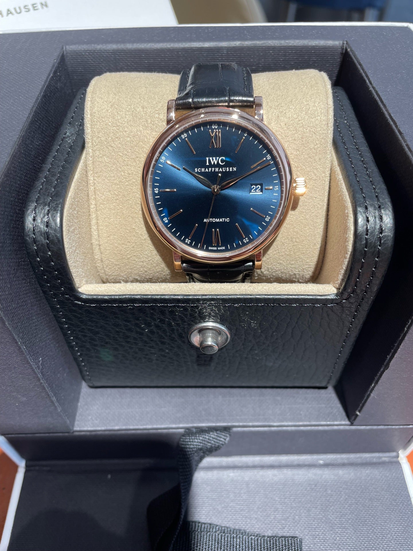 IWC Portofino IW356522 automatic 40mm 2022 warranty extended to 2030 watch only