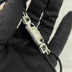 Early Patek Philippe Art Deco watch onyx dial engraved case sides
