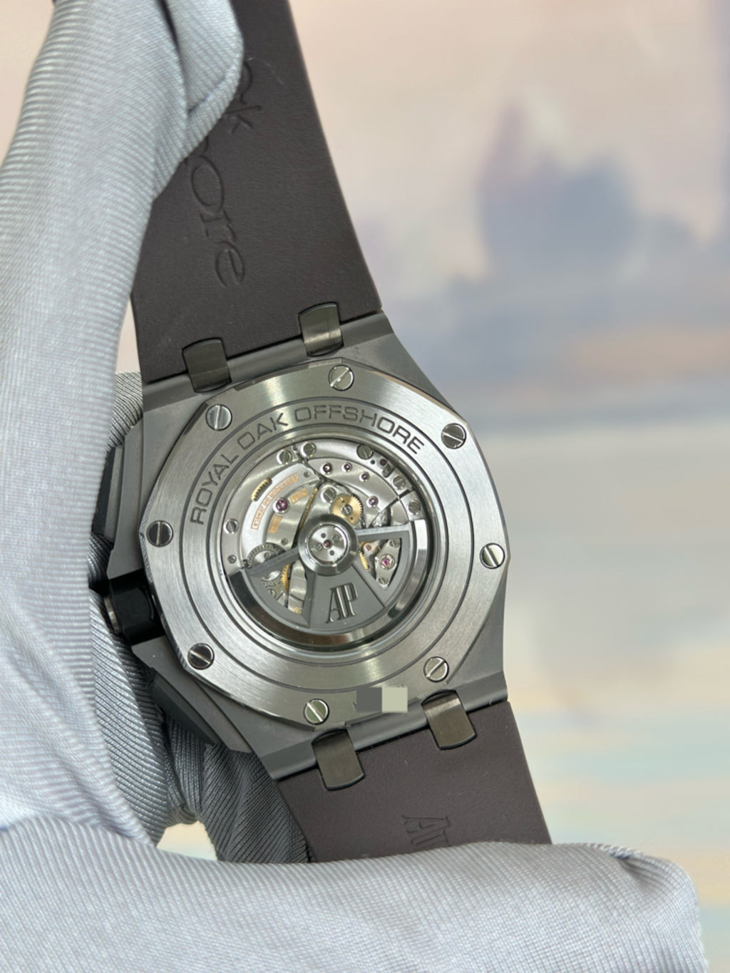Audemars Piguet Royal Oak Offshore Ref. 26400IO.OO.A004CA.01 elephant grey titanium black ceramic 2021 full set
