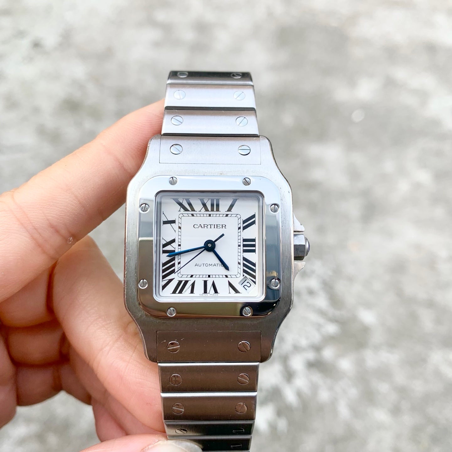 Cartier Santos W20098D6 45.5mmX34.8mm 2017 warranty card