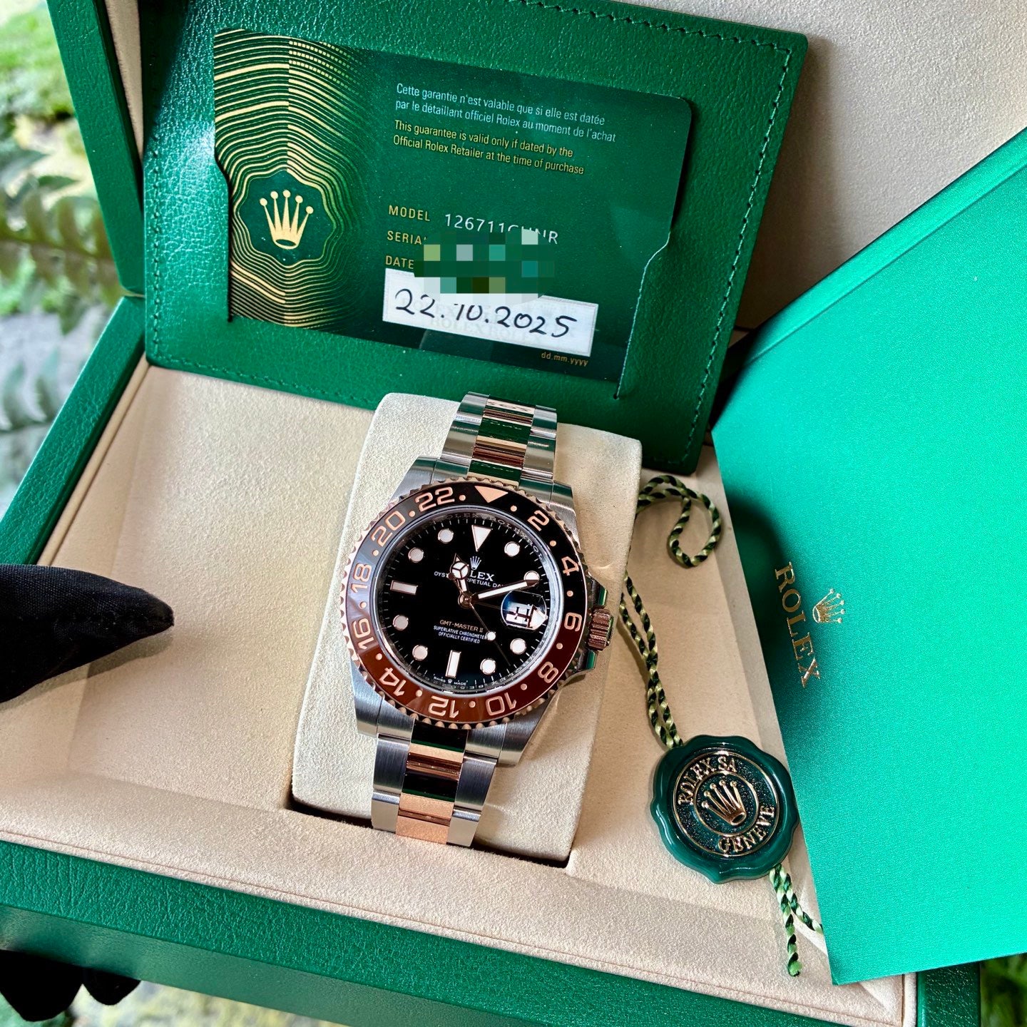 Rolex GMT 12671140mm
2025 like new full set