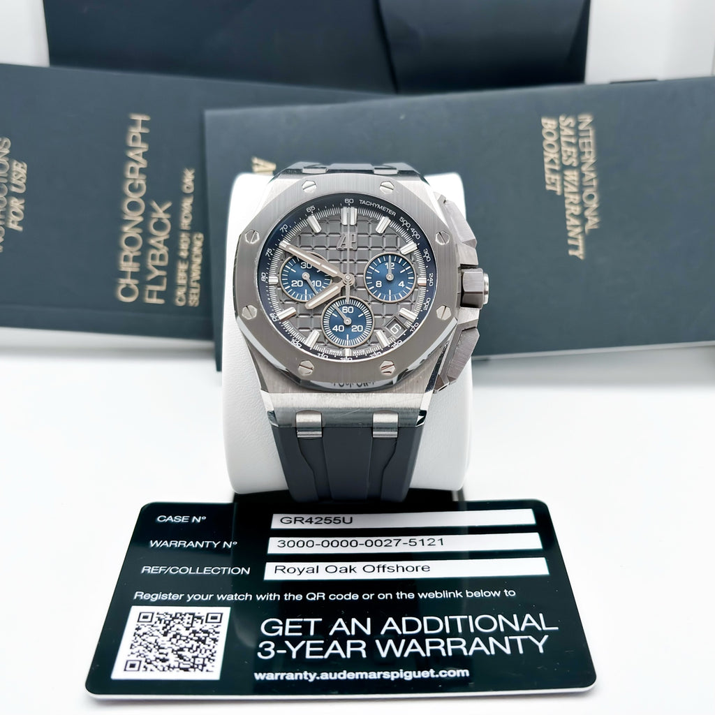 Audemars Piguet Royal Oak Offshore Ref. 26420IO.OO.A009CA.01 Titanium 43mm Automatic Chronograph 2021 Full Set (No Box)