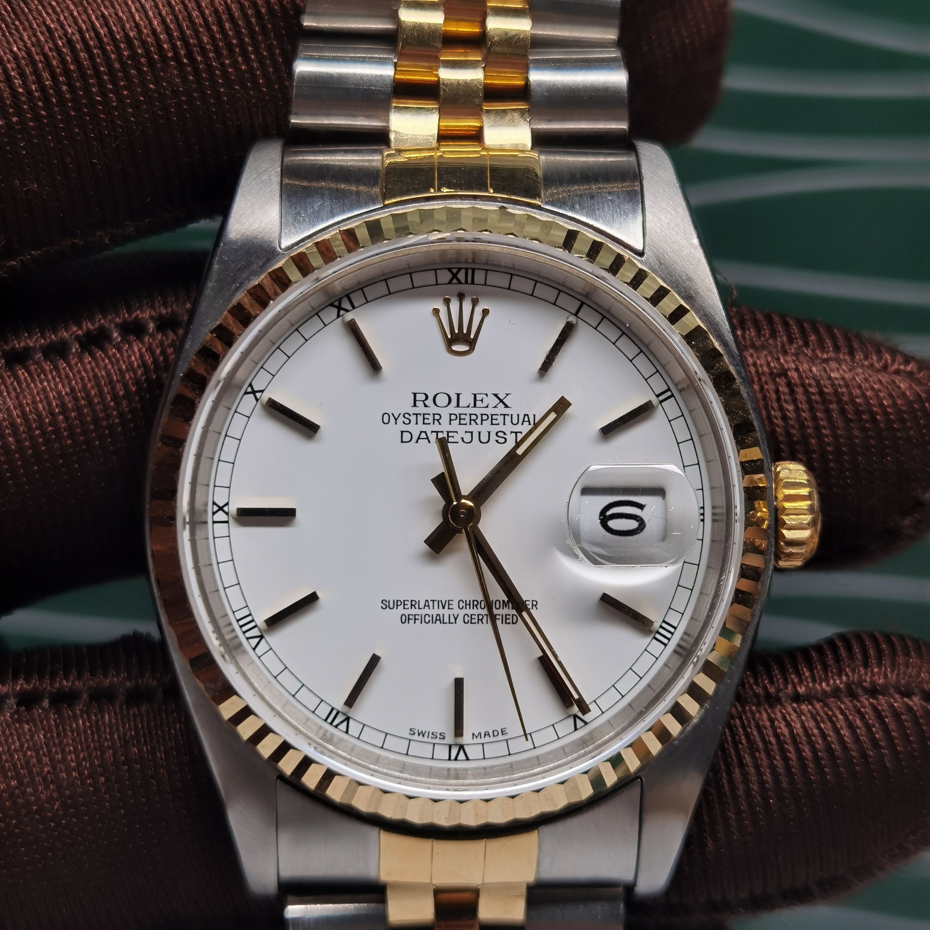 Rolex 16233 original dial with paper card hang tag and documents B6216