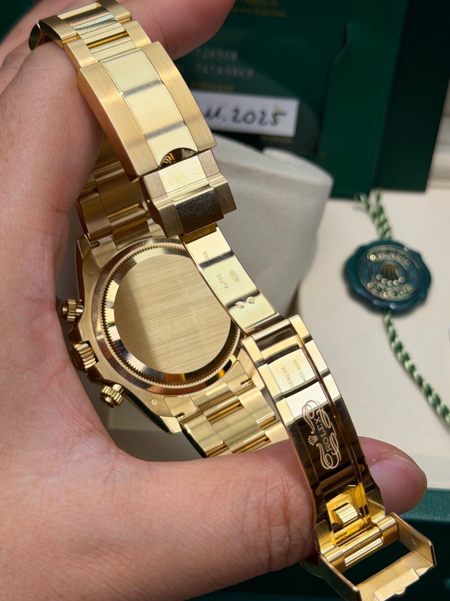 Rolex Daytona Oyster, 40mm, Gold m126508-0002 40mm 2025 full set