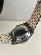 Rolex Datejust 16233 mens watch 36mm gold dial diamond hour markers two tone oystersteel and 18k yellow gold watch only