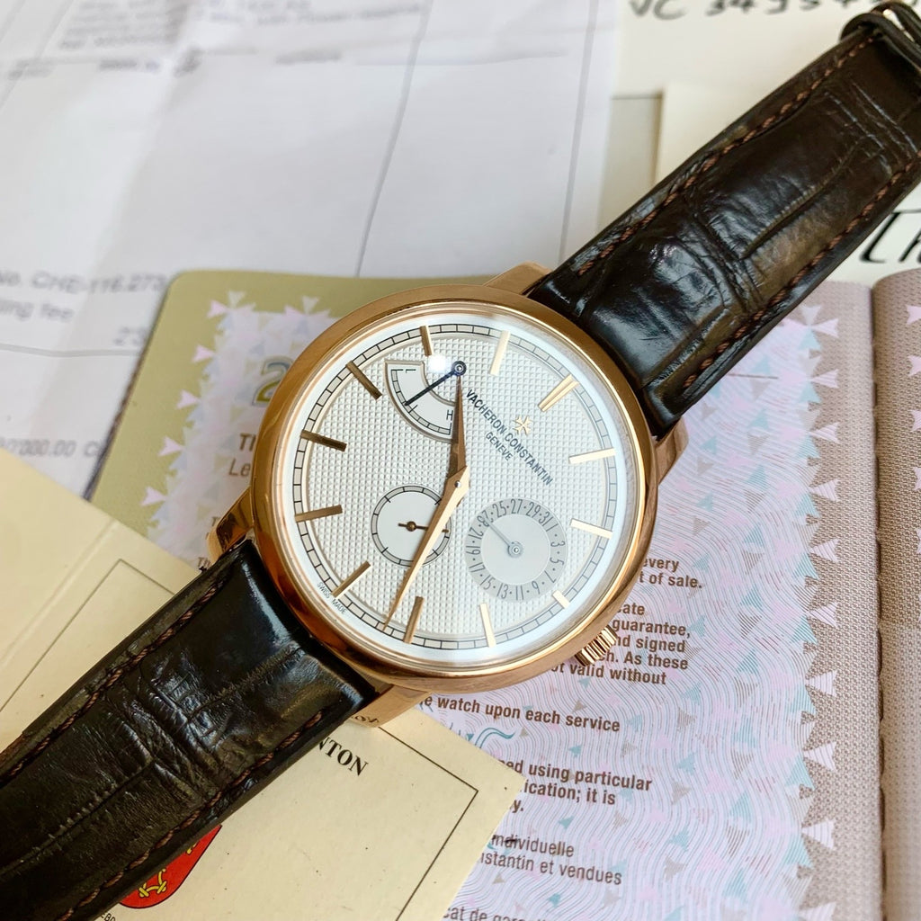 Vacheron Constantin Traditionnelle 83020 18k rose gold 2018 warranty card and receipt