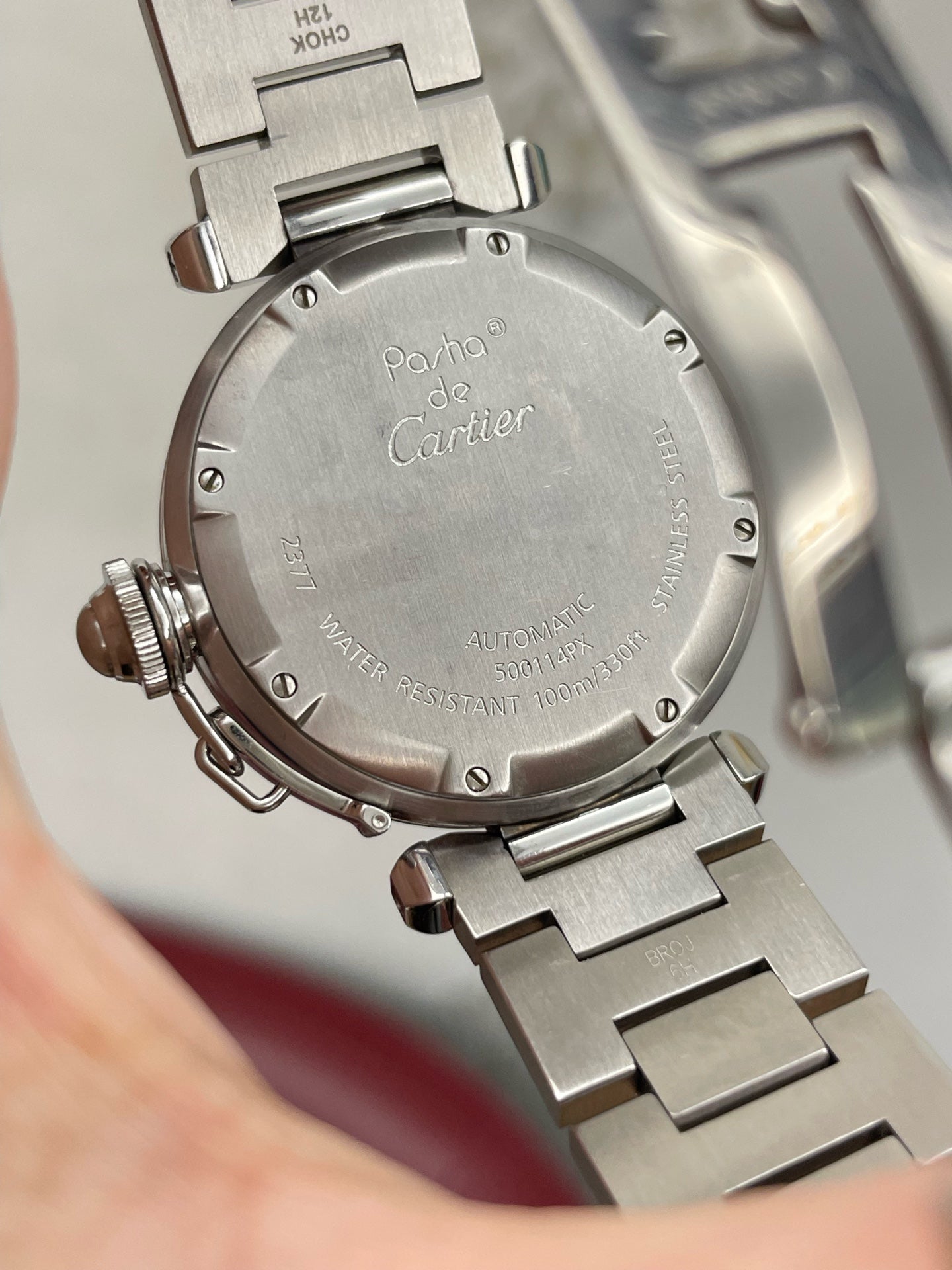 Cartier Pasha W31078M7 warranty card dated 2010