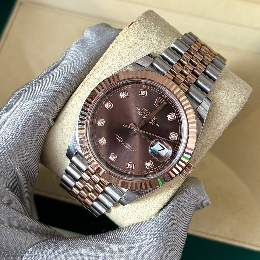 Rolex Datejust Ref. m126331-0004 automatic winding 41mm full set 2022 missing two links
