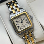 Cartier Santos Panthere vintage quartz watch 26.7mmX26.7mm fits wrist 162mm watch only