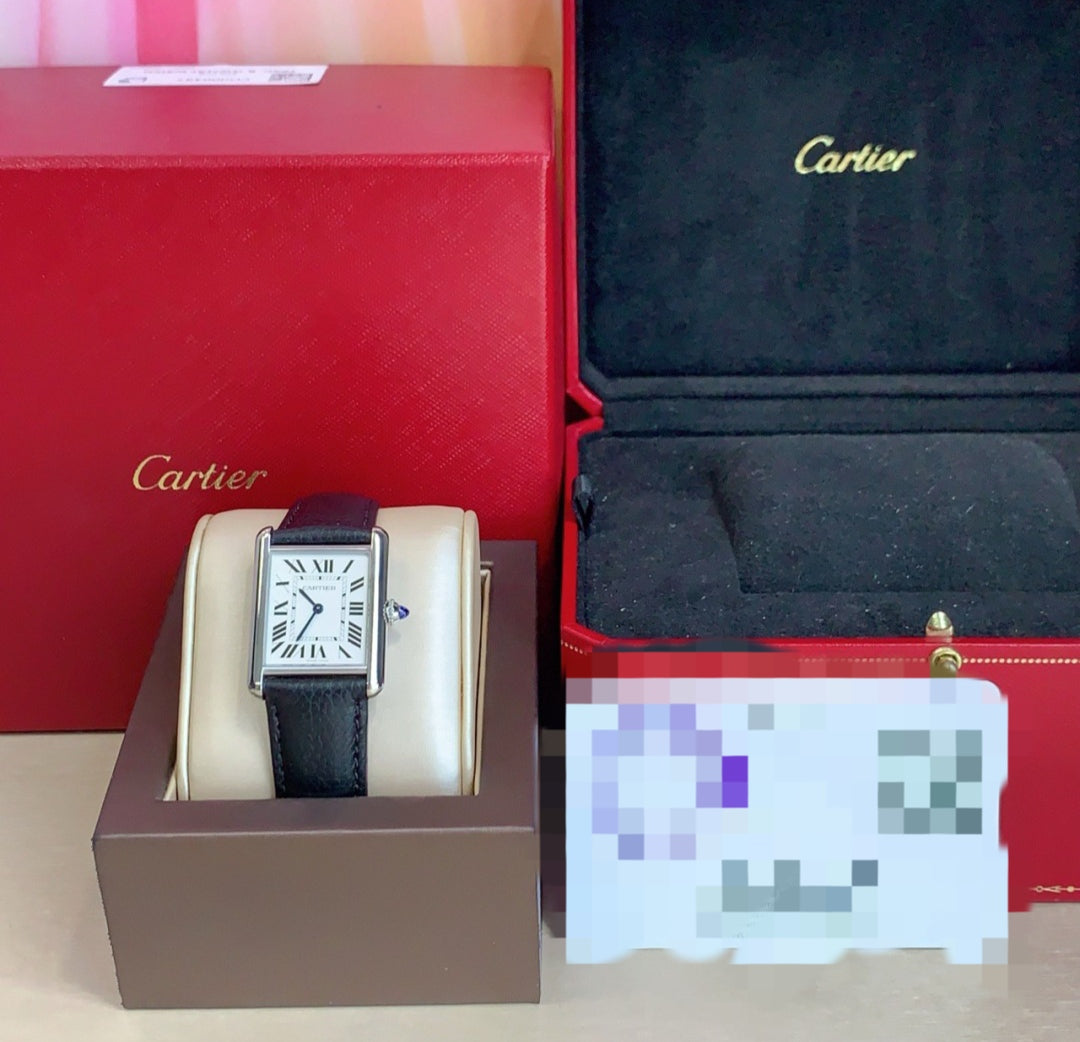 Cartier Tank Must WSTA0041 quartz stainless steel large size 2023 full set